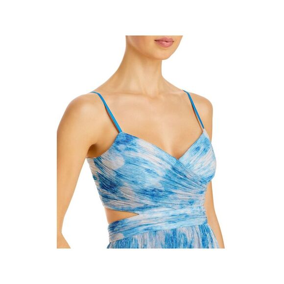 AIDAN AIDAN MATTOX Womens Spaghetti Strap Midi Party Fit + Flare Dress - Picture 3 of 3